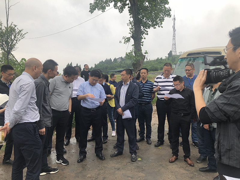 市、縣領導現場調研天馬50萬噸玻瓶項目(圖3)